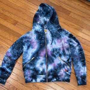 NWOT Aviator Nation Tie-Dye Hoodie - Blue and Purple
